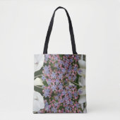 Little Hydrangea Flowers Pattern Canvas tas (Voorkant)