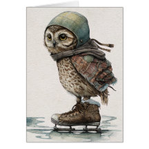 Little Ice Skater Wenskaart