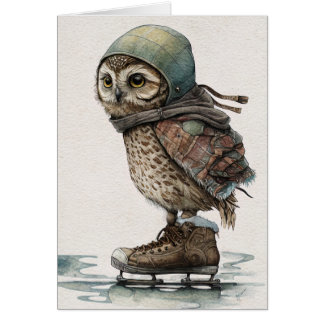 Little Ice Skater Wenskaart