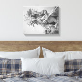 "Little" - Instigator van de Indische Revolt op Canvas Afdruk (Insitu (Slaapkamer))