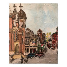 "Little Italy, Cleveland" Ohio Painting