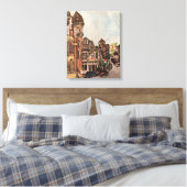 "Little Italy, Cleveland" Ohio Schilderij van Will Canvas Afdruk (Insitu (Slaapkamer))