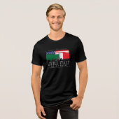 Little Italy van Denver Classic Logo BLACK Tri-Blend Shirt (Voorkant volledig)