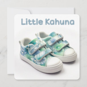 Little Kahuna Schattige Baby Boy Shower Verjaardag Feestdagenkaart