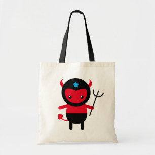 Little kawaii Ninja duivel Tote Bag
