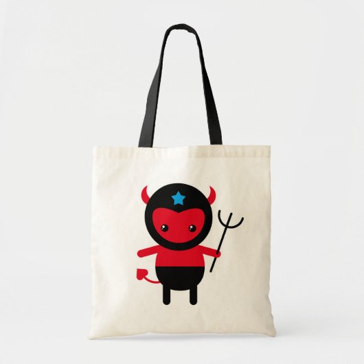 Little kawaii Ninja duivel Tote Bag (Voorkant)