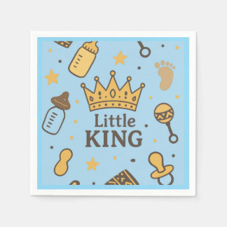 Little King Baby Shower Napkins Servet