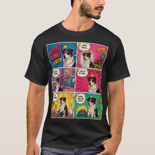 Little King Big Peace Comic Hond T-Shirt