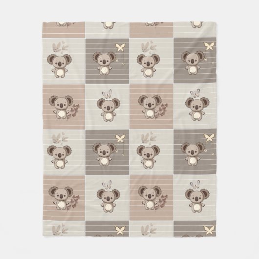 Little Koala Bliss Fleece Deken (Voorkant)