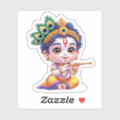 Little Krishna - Hindu God Sticker (Feuille)