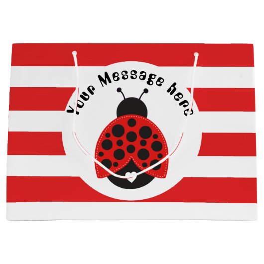 Little ladybug ajouter le sac de réception de mess (Devant)