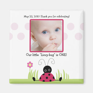 Little Ladybug Baby shower/Birthday Favor Magnet Magneet