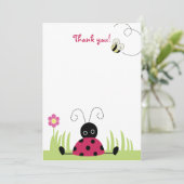 Little Ladybug Flat Merci cartes de notes (Debout devant)