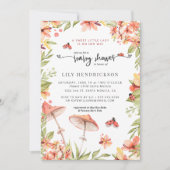 Little Ladybug | Invitation Baby shower de printem (Devant)