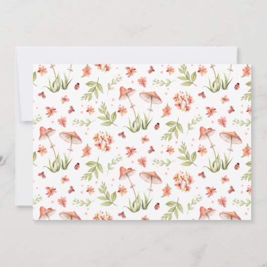 Little Ladybug | Invitation de fête d'anniversaire (Dos)