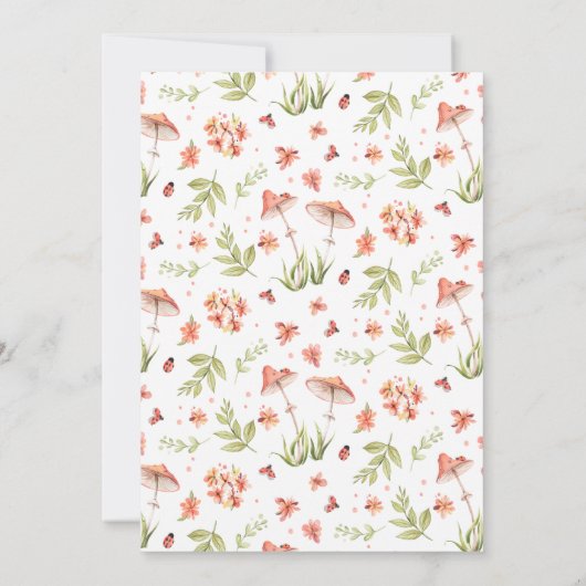 Little Ladybug | Invitation de fête d'anniversaire (Dos)