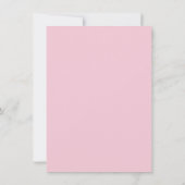 Little Ladybug Pink Dot Baby shower Invitation Kaart (Achterkant)