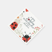 Little Ladybug Spring Baby shower Servet (Hoek)