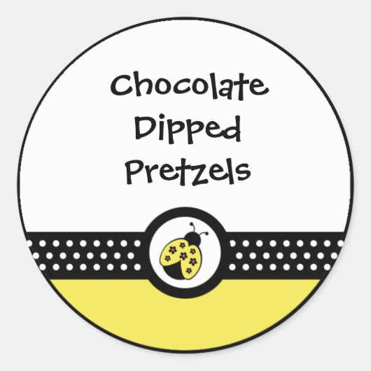 Little Ladybugs Birthday Party Favor Sticker (Voorkant)