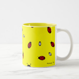 Little LadyBugs-Mok Tweekleurige Koffiemok