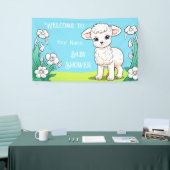 Little Lamb Baby shower Banner (Beurs)