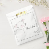 Little Lamb Baby shower Bedankzakje (Gezegeld)