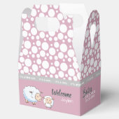 Little Lamb Baby shower benodigdheden Bedankdoosjes (Geopend)