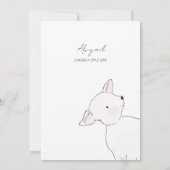 Little Lamb Baby shower Kaart (Achterkant)