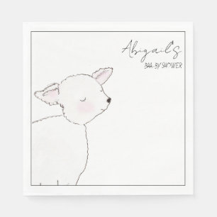 Little Lamb Baby Shower Servet