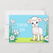 Little Lamb Carte de remerciements (Devant)