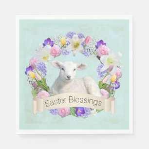 Little Lamb Easter Paper Napkins Servet