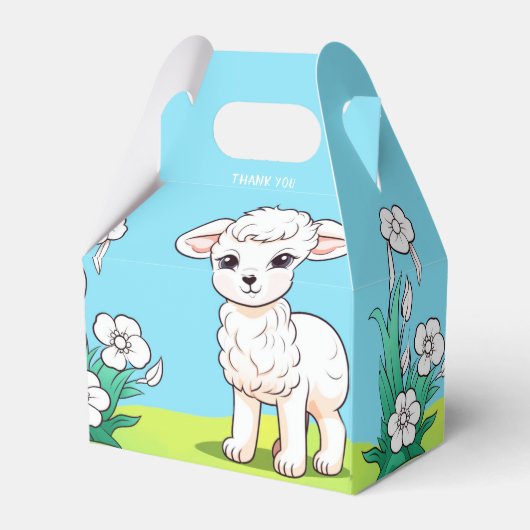 Little Lamb Favoriete Box Bedankdoosjes (Achterkant)