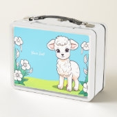 Little Lamb Metal Lunch Box (Achterkant)