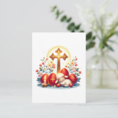Little Lamb Orthodox Easter Celebration Briefkaart (Staand voorkant)
