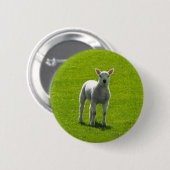 Little Lamb Ronde Button 5,7 Cm (Voorkant /achterkant)