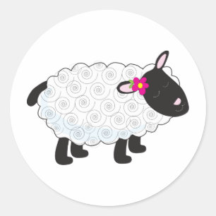 Little Lamb Ronde Sticker