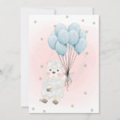 Little Lamb Sheep Stars Baby shower Invitation (Dos)
