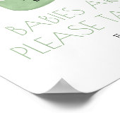 Little Lamb Spring Baby shower Favor Table Poster (Hoek)