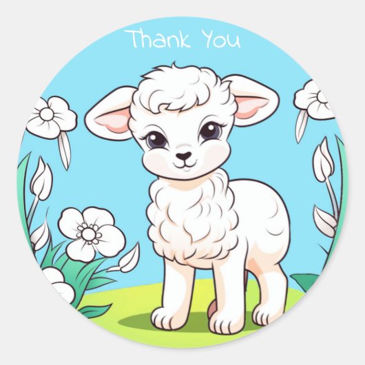 Little Lamb Sticker (Voorkant)