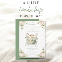 Little Lambchop Floral Baby shower