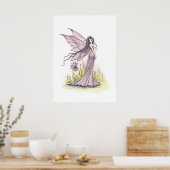 Little Lavender Fairy Fantasy Art Illustration Poster (Keuken)