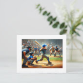 Little League Baseball, Briefkaart (Staand voorkant)
