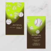 Little League Baseball coach visitekaartjes (Voorkant / Achterkant)