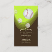 Little League Baseball coach visitekaartjes (Achterkant)