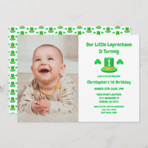 Little Leprechaun 1st Birthday Kaart