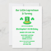 Little Leprechaun 1st Birthday Kaart (Voorkant)