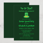 Little Leprechaun Gender onthulling Kaart (Voorkant / Achterkant)