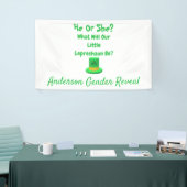 Little Leprechaun Gender onthulling Spandoek (Beurs)