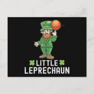 Little Leprechaun - St. Patricks Day Basketball Briefkaart