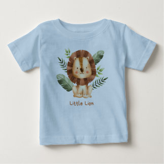 Little Lion Baby T-Shirt: Schattig bruin leeuwende